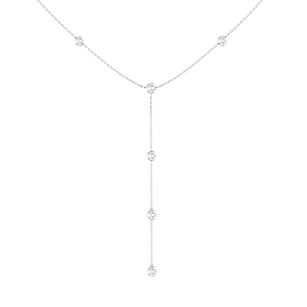 Колье-галстук из белого золота (арт. 360276б) – изображение 1