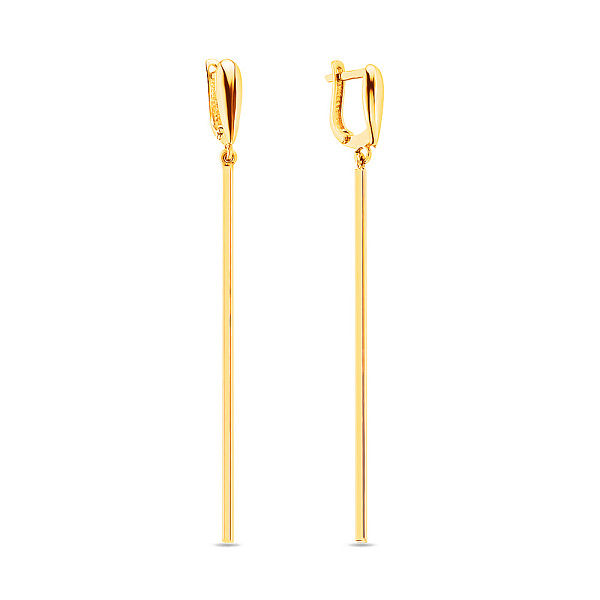 Золотые серьги с подвесками (арт. 106987ж) – изображение 1