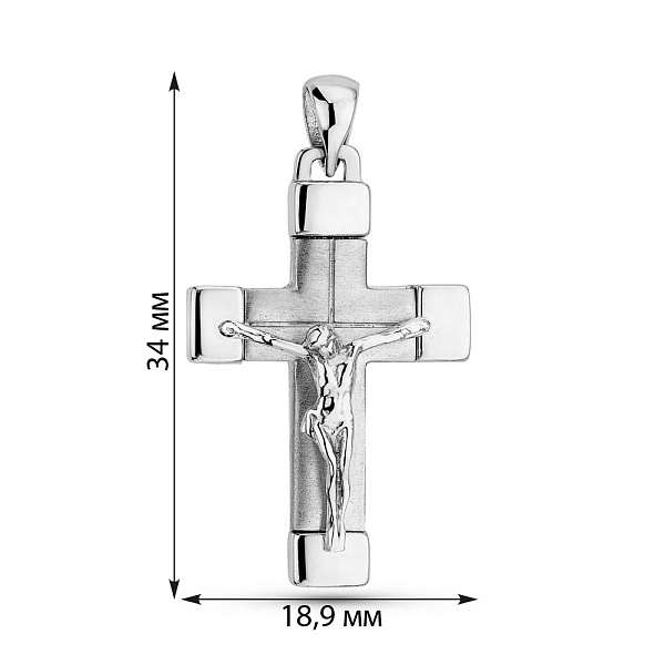 Золотой крестик с распятием  (арт. 500569б) – изображение 2