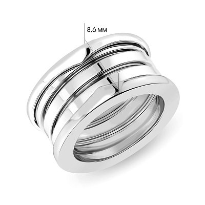 Широкое кольцо из серебра  (арт. 7501/5648)