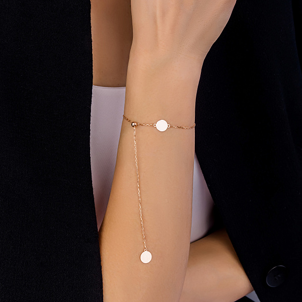 Золотий браслет FLY с монетками (арт. 326809/8) – изображение 2