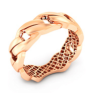 Фото Массивное кольцо Francelli из красного золота (арт. 140904)