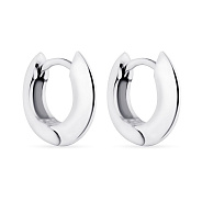Фото Серьги-кольца из серебра (арт. 7502/3092/10)