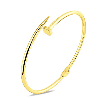 Жесткий браслет Гвоздь из золота (арт. 340020ж)