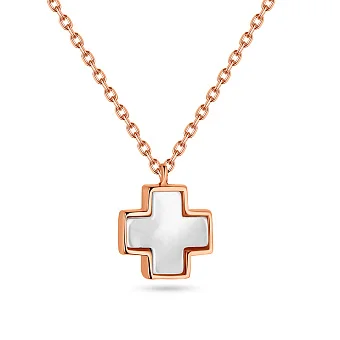 Кольє золоте з перламутром (арт. 352187п)