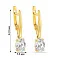 Серьги-подвески из желтого золота с фианитами (арт. 110221ж) – изображение 2