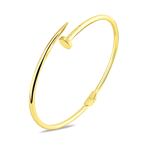 Жесткий браслет Гвоздь из золота (арт. 340020ж) – изображение 1