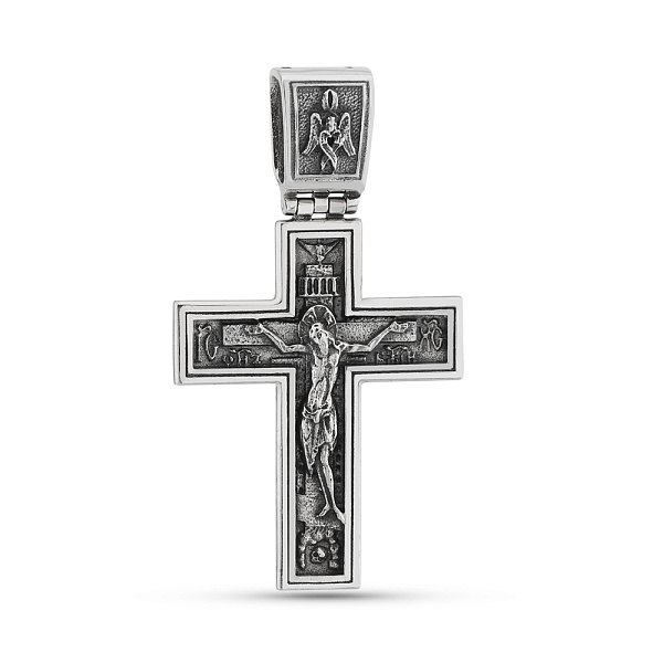 Серебряный крестик с распятием (арт. 7904/274пю) – изображение 1