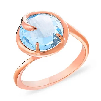 Каблучка золота з топазом (арт. 152002Пг)