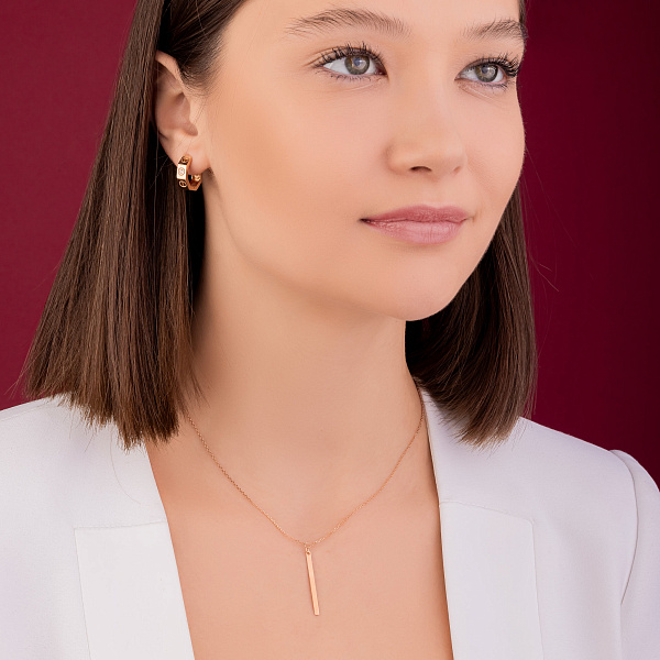 Кольє з червоного золота (арт. 352490) – зображення 3