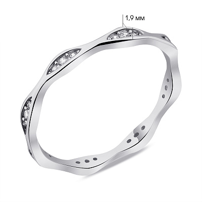 Серебряное кольцо с фианитами (арт. 7501/6364)