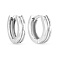 Серьги-кольца из белого золота (арт. 103694/10б) – изображение 1