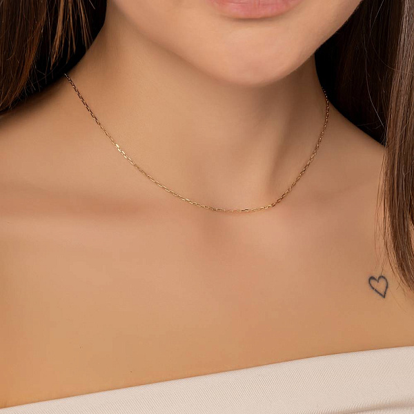 Ланцюжок з червоного золота Якірного плетіння (арт. ц306202) – зображення 3