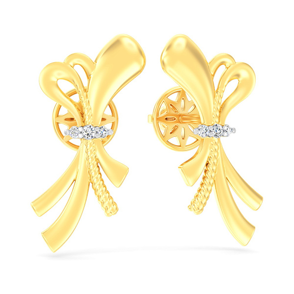 Золоті сережки-пусети з діамантами (арт. Т011831005ж) – зображення 1