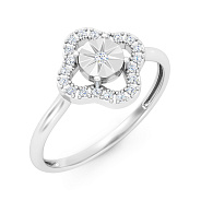 Золотое кольцо с бриллиантами (арт. К011909010б)