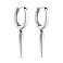 Серьги из серебра с подвесками (арт. 7502/20284р) – изображение 1