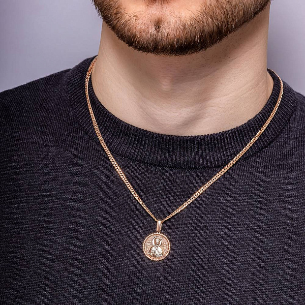 Золота ладанка Миколай Чудотворець (арт. 440939) – зображення 2