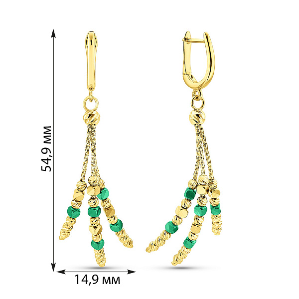 Золоті сережки Francelli (арт. 1091271жз) – зображення 5