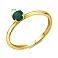Золотое кольцо с изумрудом (арт. 141251Пжи) – изображение 5