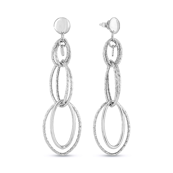 Серьги из белого золота Francelli (арт. 1091211б) – изображение 1