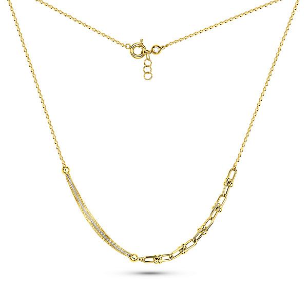 Кольє з жовтого і білого золота (арт. 352894жб) – зображення 2