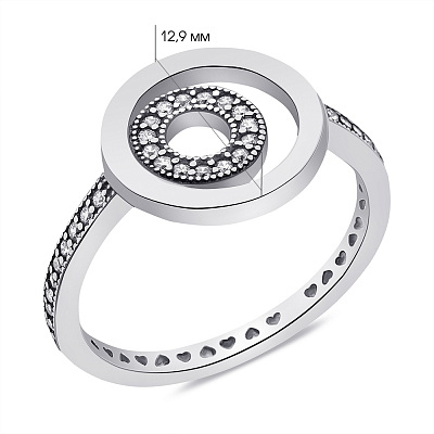 Кольцо из серебра с фианитами (арт. 7901/6179)