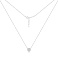 Серебряное колье с подвеской с фианитами (арт. 7507/2646)