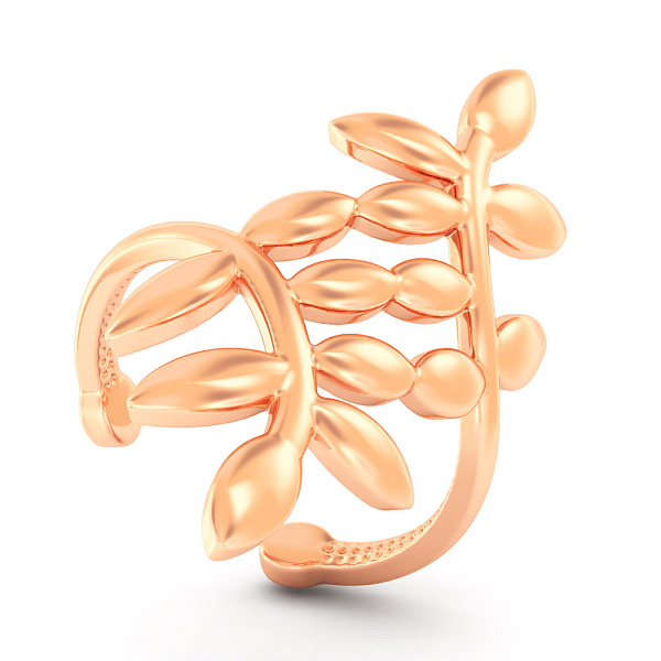 Золота одинарна сережка кафа (арт. 111326Я) – зображення 1