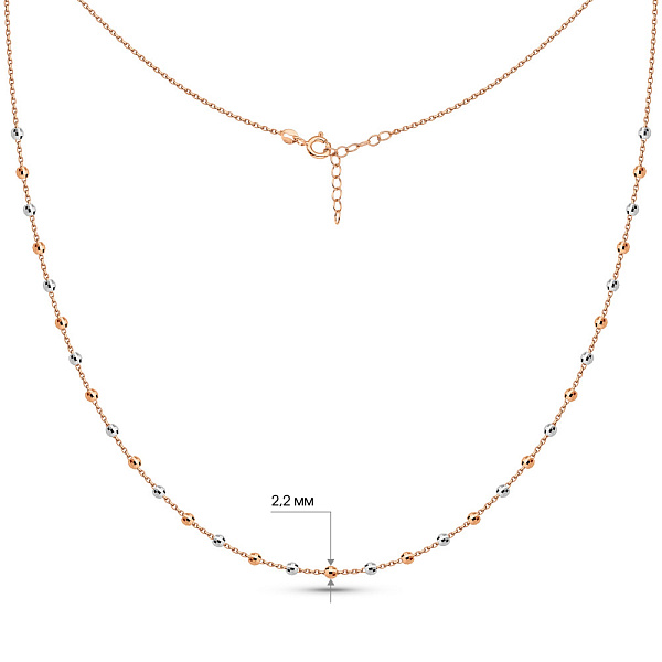 Колье из красного и белого золота (арт. 352783кб) – изображение 6
