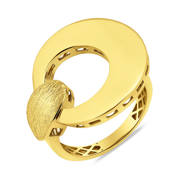 Кольцо из желтого золота без камней (арт. 156629жм) – изображение 1