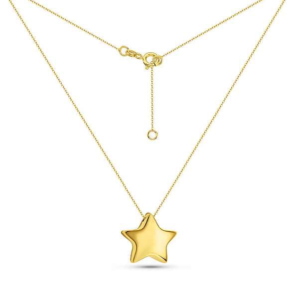 Золотое колье Звезда Francelli (арт. 352726ж) – изображение 2
