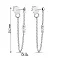 Срібні сережки з ланцюжками (арт. 7518/6355) – зображення 2
