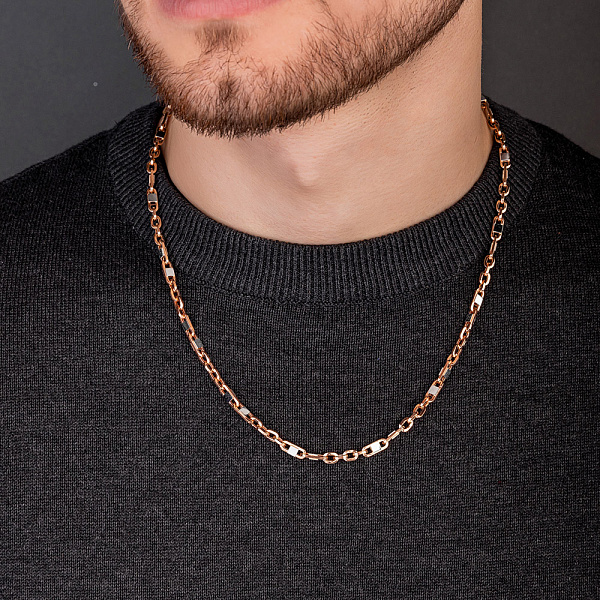 Золотая цепочка с родированием (арт. 352474р) – изображение 3