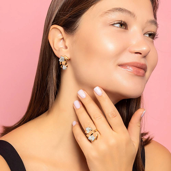 Сережки з жовтого золота Francelli (арт. С111361050ж) – зображення 6