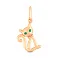 Золотой подвес Котик с фианитами (арт. 4401012з) – изображение 1