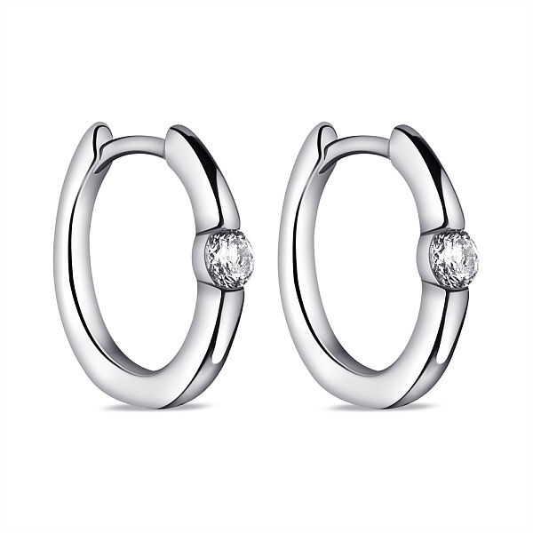 Серебряные серьги с фианитами (арт. 7502/9785/15) – изображение 1