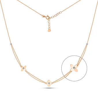 Золоте кольє Клевер (арт. 352554кб)