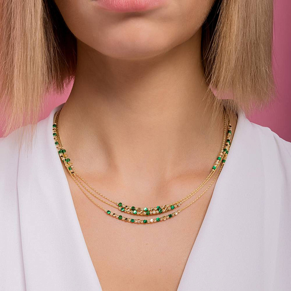 Золотое колье Orbit (арт. 352664жз) – изображение 1