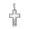 Хрестик з білого золота з фіанітами (арт. 423023б) – зображення 1