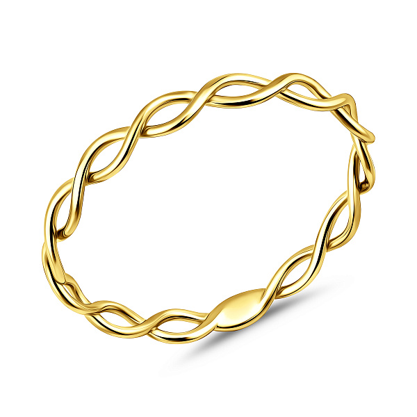 Тонкое переплетенное кольцо из золота (арт. 140945ж) – изображение 1