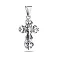 Срібний хрестик з родіюванням (арт. 7504/2-0922.0.2) – зображення 1