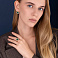 Золотые серьги с малахитом и фианитами (арт. 1091181/15млх) – изображение 3