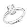 Серебряное кольцо с фианитом (арт. 7501/8862) – изображение 1