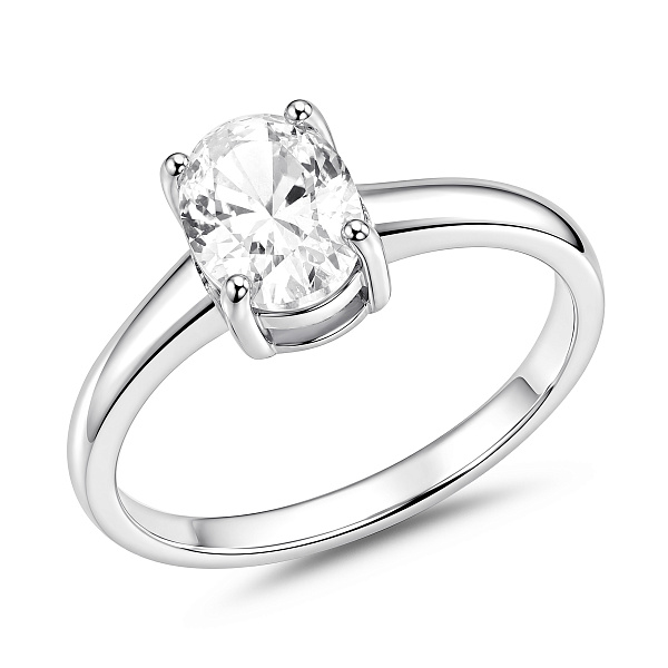 Серебряное кольцо с фианитом (арт. 7501/8862) – изображение 1