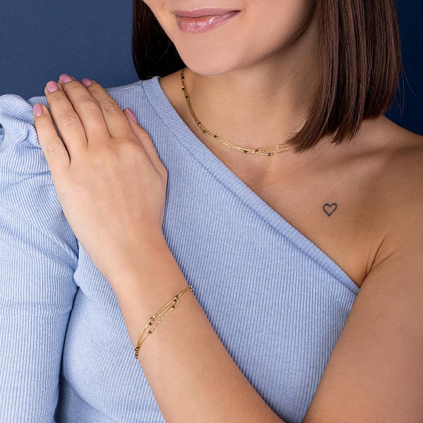 Золоте кольє Francelli (арт. 352449жкр) – зображення 3