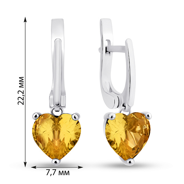 Серьги из серебра с альпинитами  (арт. 7502/617акрсп) – изображение 2