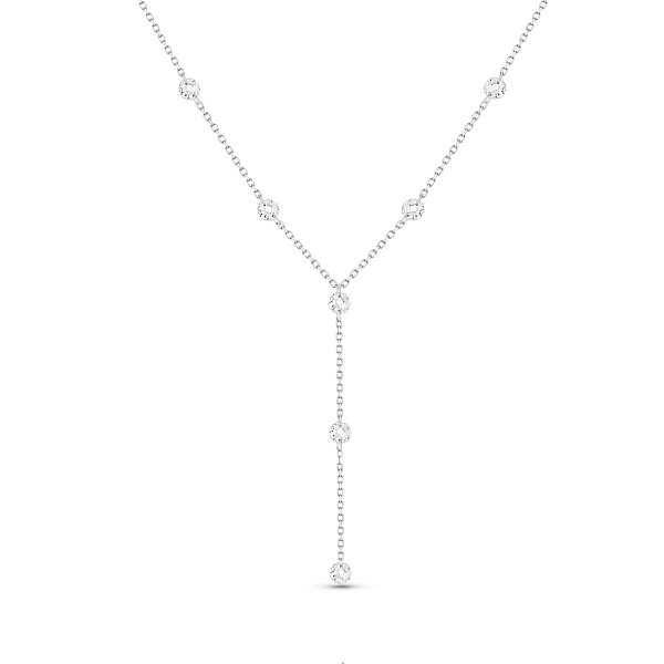 Серебряное колье-галстук с фианитами (арт. 7507/2572) – изображение 1