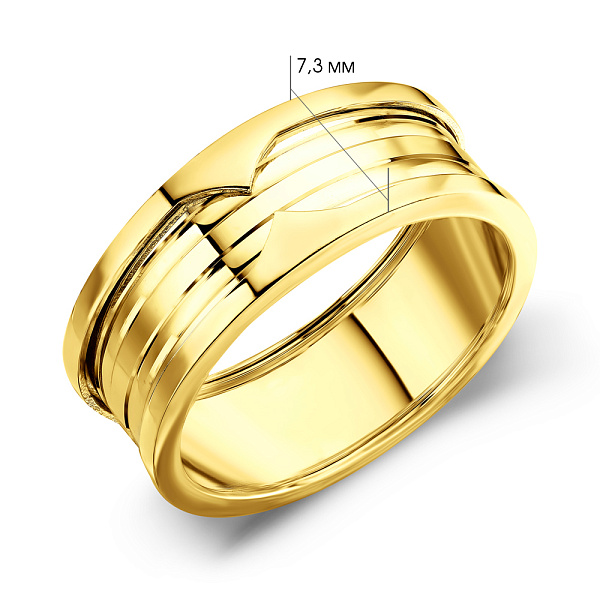 Кольцо из желтого золота (арт. 156052ж) – изображение 2