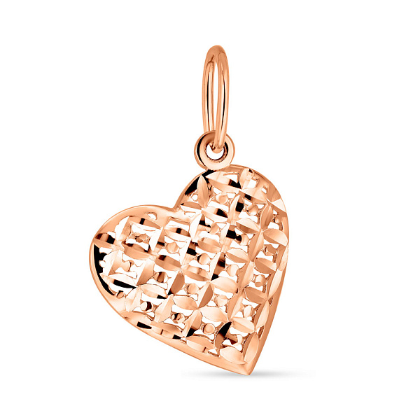 Кулон из красного золота «Сердце» (арт. 423115) – изображение 1