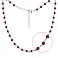 Серебряное колье с гранатом (арт. 7507/2126256Г) – изображение 1